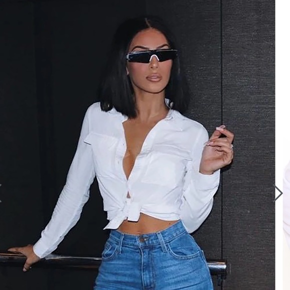 Fashion Nova Tops - Fashion Nova White Button down shirt